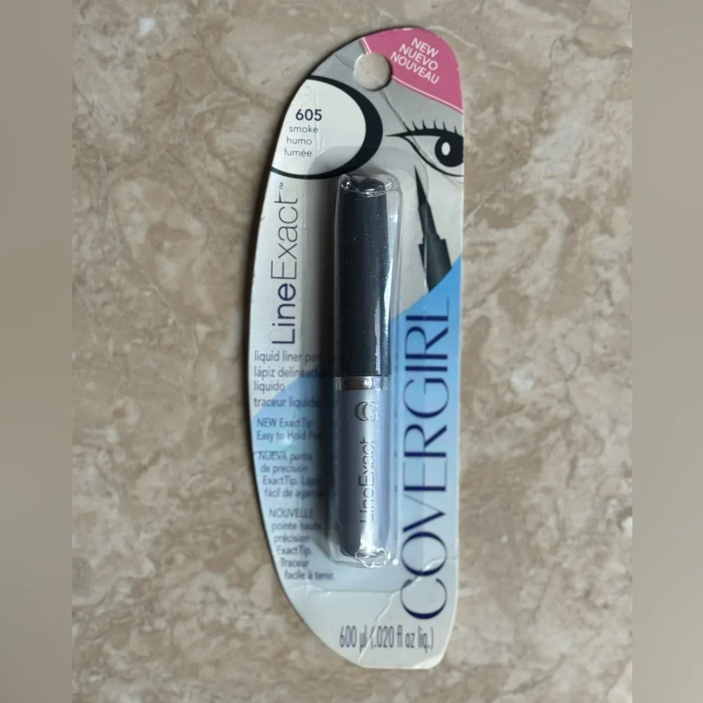 Covergirl Line Exact Liquid Liner Pen 605 Smoke Grey Muted Black Eyeliner NWT
